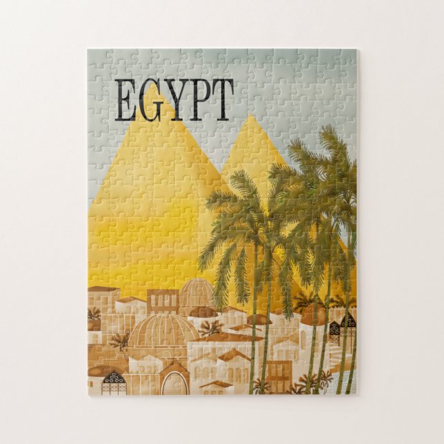 Egypt Travel Poster Jigsaw Puzzle (Vertical)