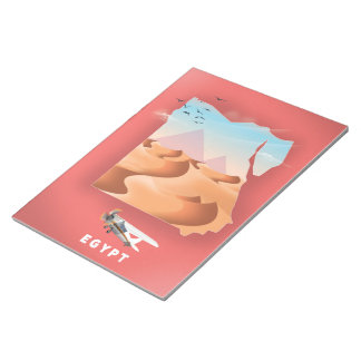 Egypt travel poster notepad