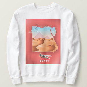 Egypt travel poster sweatshirt