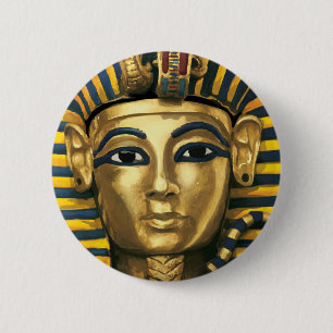Egypt -Tutankhamun 6 Cm Round Badge