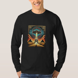 Egypt UFO Ancient Stargate Vintage Art Graphic T-Shirt