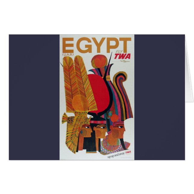 Egypt Vintage Air Travel Ancient Culture Tourism (Front Horizontal)