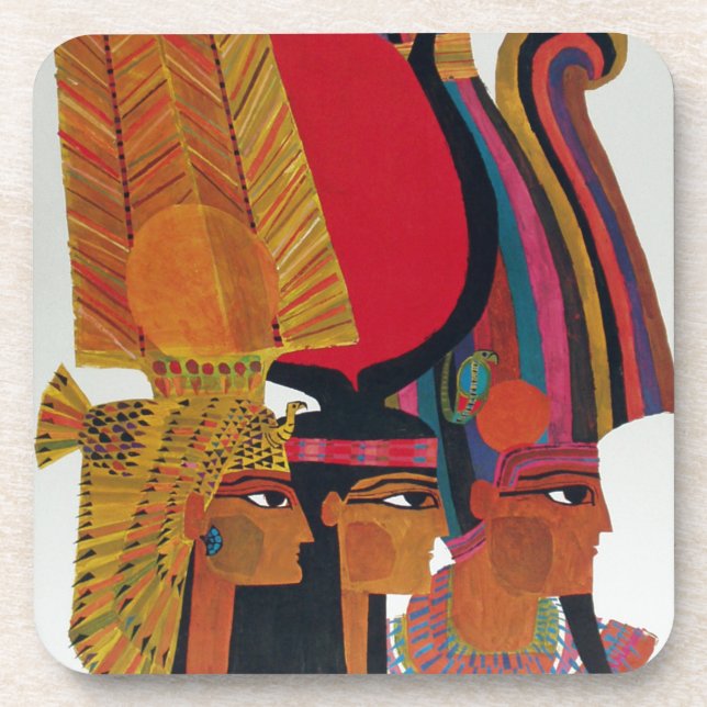 Egypt Vintage Air Travel Ancient Culture Tourism Coaster (Front)