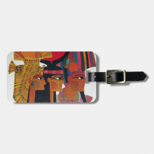 Egypt Vintage Air Travel Ancient Culture Tourism Luggage Tag