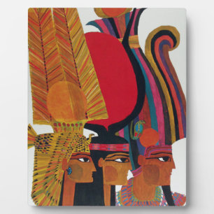 Egypt Vintage Air Travel Ancient Culture Tourism Plaque