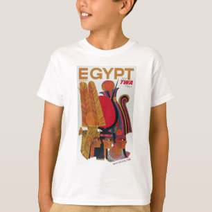 Egypt Vintage Air Travel Ancient Culture Tourism T-Shirt