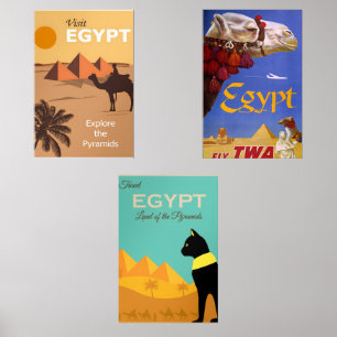 Egypt vintage posters