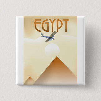 Egypt Vintage style flight poster 15 Cm Square Badge