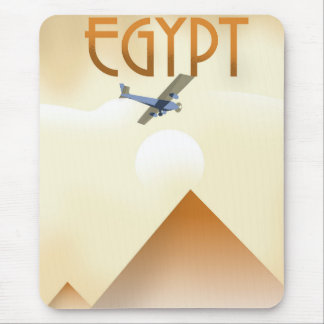 Egypt Vintage style flight poster Mouse Mat