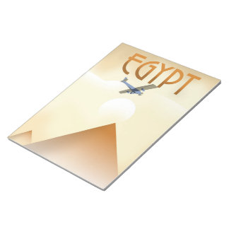 Egypt Vintage style flight poster Notepad
