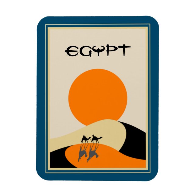 Egypt    Vintage travel Magnet (Vertical)