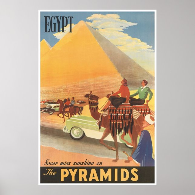 Egypt Vintage Travel Poster (Front)