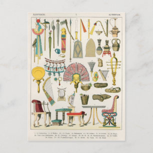 Egyptian Accessories, from 'Trachten der Voelker' Postcard