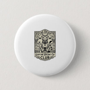 Egyptian Ancient Cat Funny Cat Graphic - Egyptian 6 Cm Round Badge