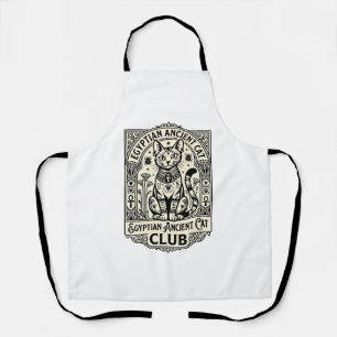 Egyptian Ancient Cat Funny Cat Graphic - Egyptian Apron