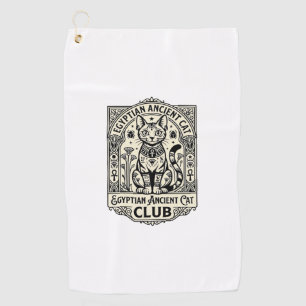 Egyptian Ancient Cat Funny Cat Graphic - Egyptian Golf Towel