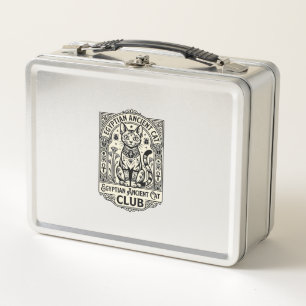 Egyptian Ancient Cat Funny Cat Graphic - Egyptian Metal Lunch Box