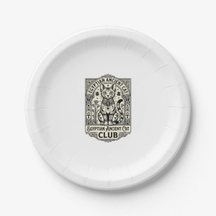 Egyptian Ancient Cat Funny Cat Graphic - Egyptian  Paper Plate