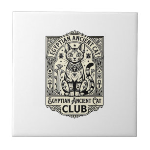 Egyptian Ancient Cat Funny Cat Graphic - Egyptian  Tile