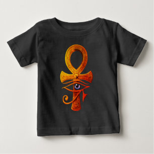 Egyptian Ankh Eye of Horus Ancient Symbol Protect Baby T-Shirt