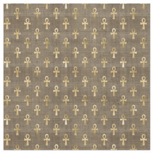Egyptian Ankh Fabric