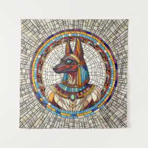 Egyptian Anubis -Mosaic Art Tapestry
