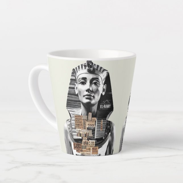Egyptian art #civilization  latte mug (Left Angle)