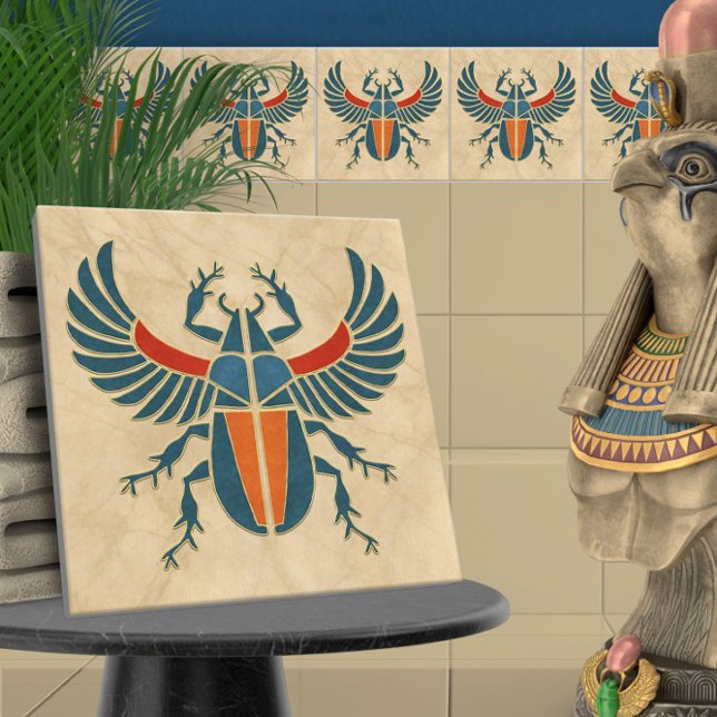Egyptian Art Deco Scarab Beetle Tile (Creator Uploaded)