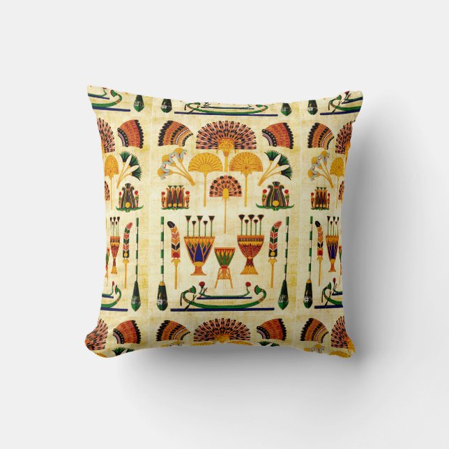 Egyptian Art Design #2 Cushion (Front)