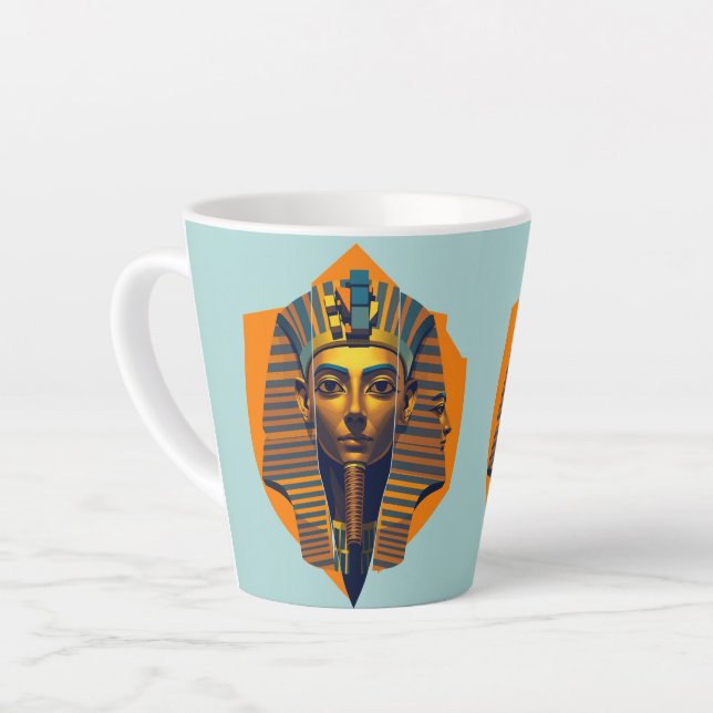 Egyptian art  latte mug (Left Angle)