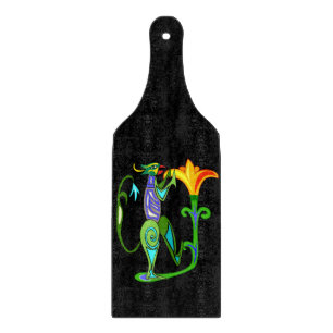 Egyptian Art With Lotus Flower Cutting Board