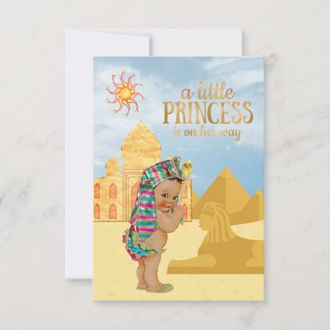 Egyptian Baby Shower Invitation Egyptian Princess (Front)