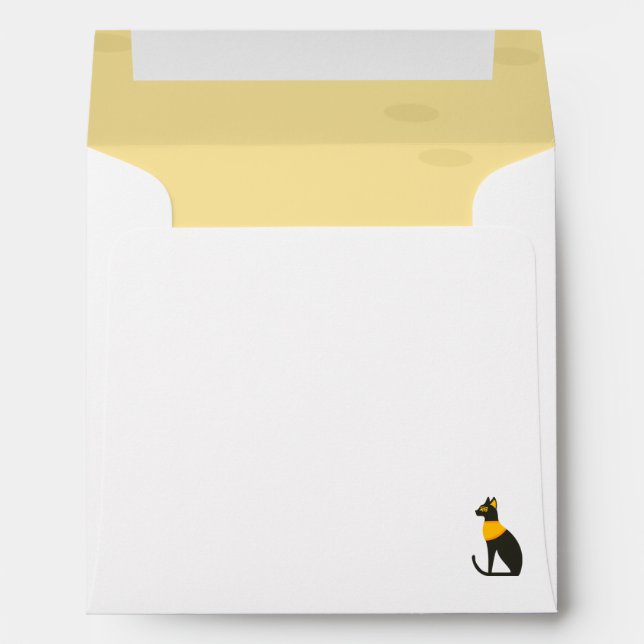 Egyptian Baby Shower Invitation Envelope (Back (Bottom))