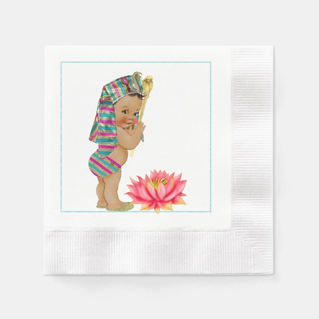 Egyptian Baby Shower Napkins Paper Napkin (Front)
