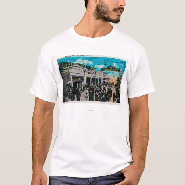 Egyptian Ball Room, Ocean Park Pier T-Shirt (Front)
