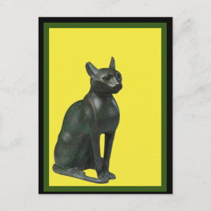 Egyptian Bastet Cat , Art Postcard