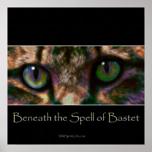 EGYPTIAN BASTET Cat God Art Poster