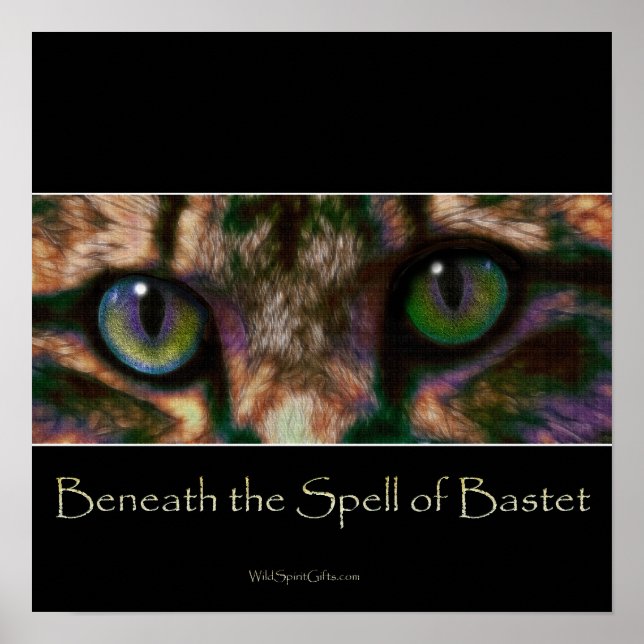EGYPTIAN BASTET Cat God Art Poster (Front)