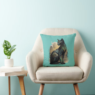 Egyptian Bastet Cat Goddess of Protection Cushion