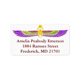 Egyptian Birthday Party Invitation Address Labels
