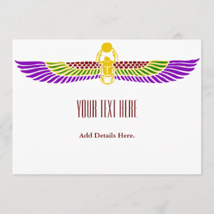 Egyptian Birthday Party Invitation - Simple