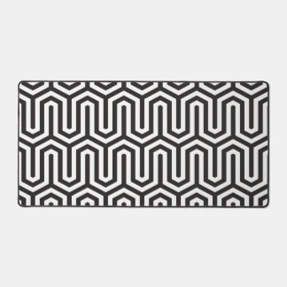 Egyptian Black And White Pattern Decorative Desk Mat