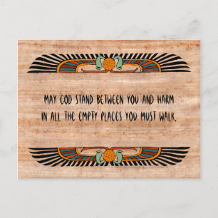 Egyptian Blessing Postcard (Monotheistic)