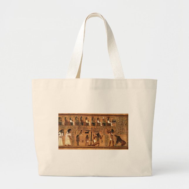 Egyptian books of the dead. large tote bag (Front)