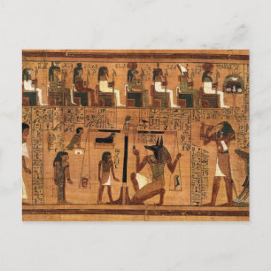 Egyptian books of the dead. postcard