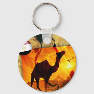 Egyptian camel key ring