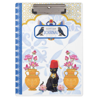 Egyptian Cat Basha with Pharonic Hritage Clipboard