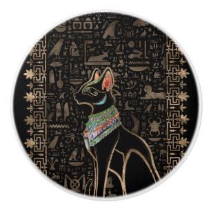 Egyptian Cat - Bastet Ceramic Knob