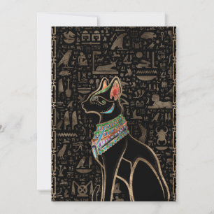 Egyptian Cat - Bastet Holiday Card