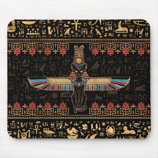Egyptian Cat - Bastet Mouse Mat (Front)